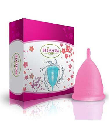 Blossom Menstrual Cup Say No to Tampons | Get Blossom Cups for Menstrual Days| Period Cup Reusable Menstrual Cup Silicone Cup (Small Menstrual Cup Pink)