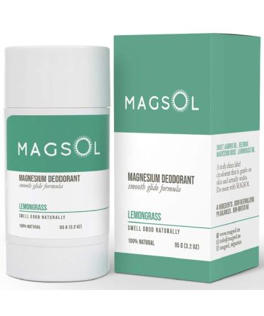 Magsol Magnesium Deodorant Lemongrass 2.8 oz (80 g)