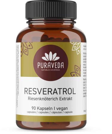 Giant Knotweed Extract - 10% Resveratrol - 90 Capsules - 500mg - Polygonum cuspidatum - Bottled in Germany - vegan - Biotiva