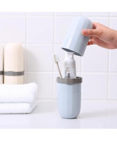 MagiDeal 3x Portable Travel Toothpaste & Toothbrush Holder Case - Travel Cup Box for Easy Hygiene - Buy Online on GoSupps.com