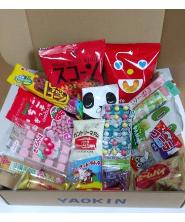 Japanese Snacks Assortment 20pcs "YAOKIN SNACK" Excellent Variety and Delicious Selection of Japanese in original YAOKIN box.