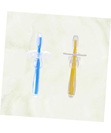 Hapinary 2-Pack Silicone Baby Toothbrush for Toddlers | Gentle Tooth Care Accessories for Milk Teeth | Fun & Safe Children s Toothbrushes - Buy Online on GoSupps.com