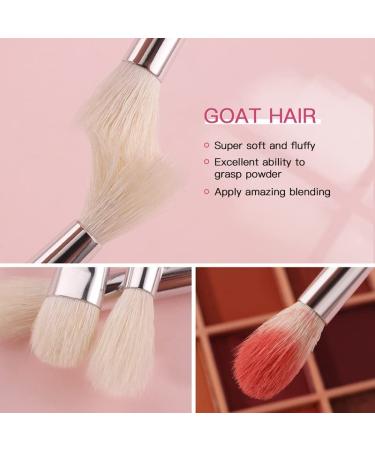 Buy Professional Black Makeup Brushes Set | Natural Goat Hair Foundation Powder Contour & Eyeshadow Brushes - International Shipping Available - Buy Online on GoSupps.com