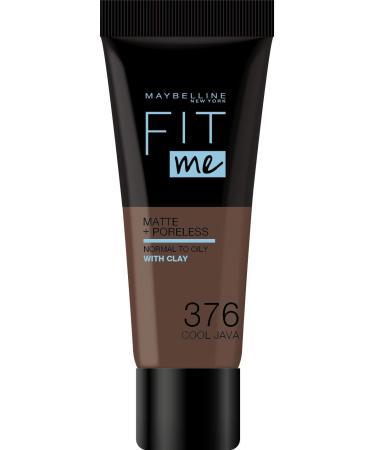 Maybelline New York liquid foundation Ton in Ton Fit me Matte and poreless color 376 chocolate nude