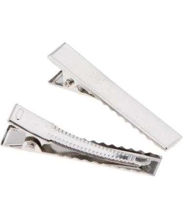 Fityle 50 Silver Crocodile Alligator Bow Blank Metal Hair Clip Teeth Prong Pinch Small Medium Lot Silver Crocodile Alligator Bow Blank Hair Clips Pins - Silver 6x45mm - Buy Online on GoSupps.com