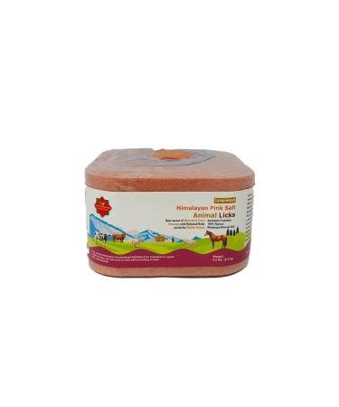 Compressed Himalayan Animal Horse Lick 2.5 KG | Natural Pink Salt with strong hanging Rope Suitable for all Animals 2.5 kg Salt l Product from Pakistan