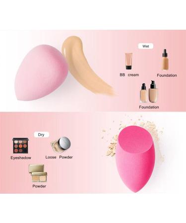 BELLA BY COSMOS Makeup Sponge Beauty Blender - Multi Colored 4 pcs Reusable and Washable Foundation and other Cosmetics Blending Sponges Set Flawless Makeup Applicator for Liquid Creams and Powder (Purple) Multi-colored purple - Buy Online on GoSupps.com