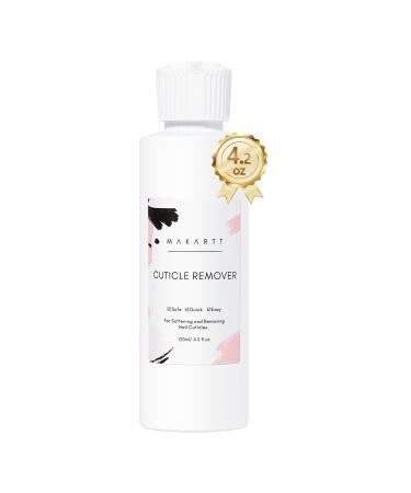 Makartt Cuticle Remover Liquid 4.2 Fl.OZ Cuticle Softener Professional Instant Cuticle Remover Salon Quality Nail Care Cuticle Dissolver for Dry Cuticles Manicure and Pedicure Supplies