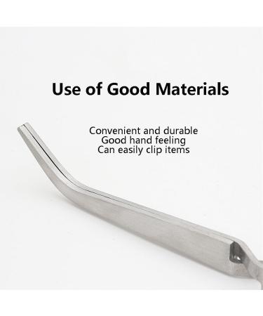 Nail Pincher Stainless Steel Nail Art C-Curve Pincher Cuticle Cutter Pusher False Nail Shaping Tweezers Multifunctional Nail Pincher Tweezers Tool for DIY Household Silver - Buy Online on GoSupps.com