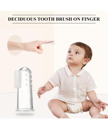 Menyiyds 6-Piece Baby Finger Toothbrush Set | BPA-Free Silicone Oral Care & Gum Massage for Infant Dental Health - Buy Online on GoSupps.com