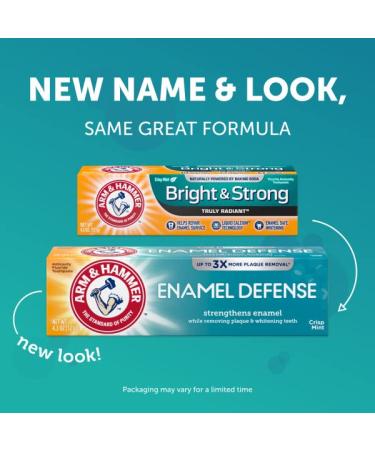 Arm & Hammer Truly Radiant Bright & Strong Fluoride Toothpaste Fresh Mint 4.3 oz (Pack of 2) - Buy Online on GoSupps.com