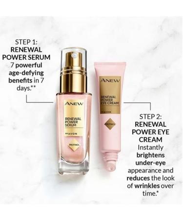 Avon Anew Renewal Power Serum 30ml and Avon Anew Renewal Power Eye Cream 15ml - Buy Online on GoSupps.com