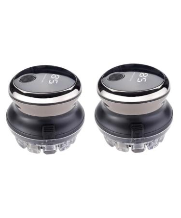Ipetboom 2 Sets Hair Clipper Charging Mode Fader Stainless Steel Man