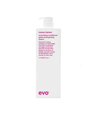 Evo Mane Tamer Smoothing Conditioner for smoothing for frizzy unruly and colored hair gives smoothness shine and reduced frizz vegan without sulfate 1l