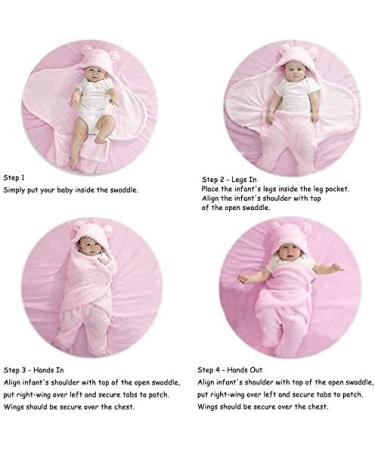MUSUNFE Baby Girl Gifts Toy - Cute Unisex Newborn Clothes & Sleeping Bag Set | Thick Cotton Blankets & Plush Wrap | 0-6 Months (Pink) - Buy Online on GoSupps.com