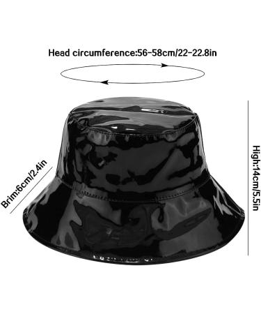 XYIYI Women Waterproof Wide Brim Bucket Rain Hat in Black - Buy Online on GoSupps.com