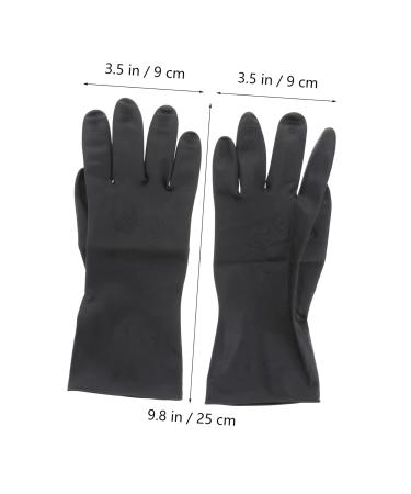 Vintorky Medium Hairdressing Gloves - Reusable & Disposable Nitrile Rubber for Couples | Black Shampoo & Dye Gloves | Large Man Tools - Buy Online on GoSupps.com