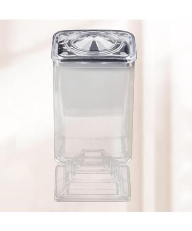 Honrane Cotton Pad Holder Cosmetic Cotton Pad Organizer Makeup Cotton Pad Box Dust Proof Cover Transparent Acrylic Nail Art Remover Paper Wipe Holder Storage Supplies Transparent - Buy Online on GoSupps.com