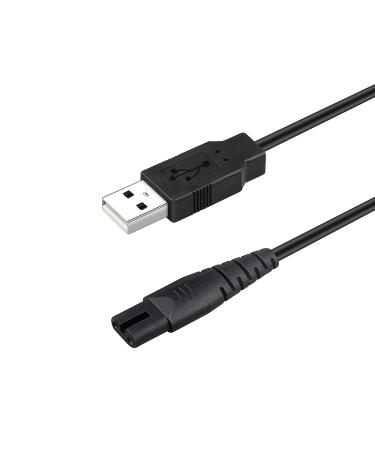 Charger suitable for Nicwell/Insmart battery water flosser USB charging cable replacement parts Black