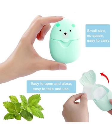 ZKSXOA Soap Leaves - Compact Travel Soap Flakes in Plastic Box | Ideal for Hiking Camping & On-the-Go Use - Buy Online on GoSupps.com