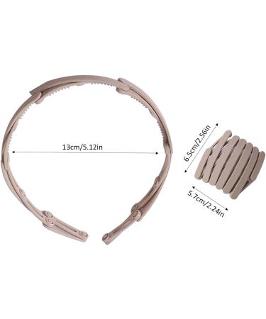 5 Foldable Headbands No Slip Portable Multiple Colour Hair Bands for Travel Washing Makeup Multipurpose Collapsible Hairband Adjustable Hair Hoop Hair Accessory for Girl and kids Gray - Buy Online on GoSupps.com