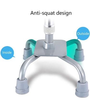 Walking Stick Height Adjustable Flexible and Durable Walking Aid Mobility Aid Adjustable from 28-37 Inches Lightweight Aluminum for Men Women - Buy Online on GoSupps.com