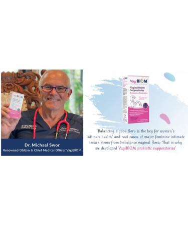 Biom Vaginal Probiotic Suppository - Natural pH & Odor Control - Lactobacillus Flora Balance - Paraben-Free, Fragrance-Free - 15 Count - Buy Online on GoSupps.com