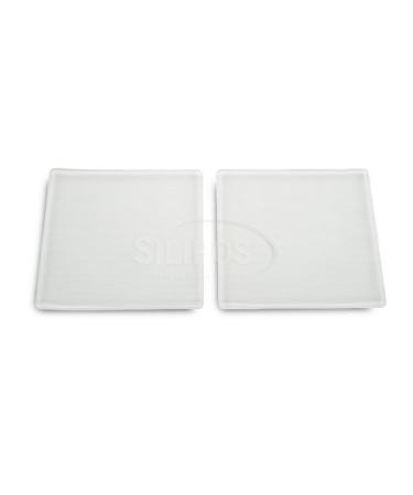 Silipos 15505 Pressure Sensitive Gel Square Pack of 2 - 4 x 4 in. Silicone Free Hypoallergenic Adhesive Cushion Strip. Foot Health