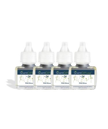 Scent Fill Pink Citrus Plug in Air Freshener 4 Scented Oil Refills