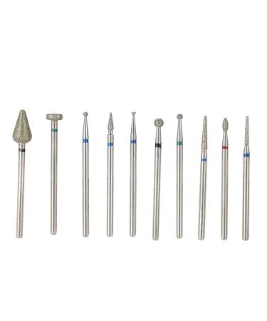 more durable Tungsten Steel Nail Drill Head Nail Grind Head Lightweight and portable preservative Salon Shop for Home(F suit)