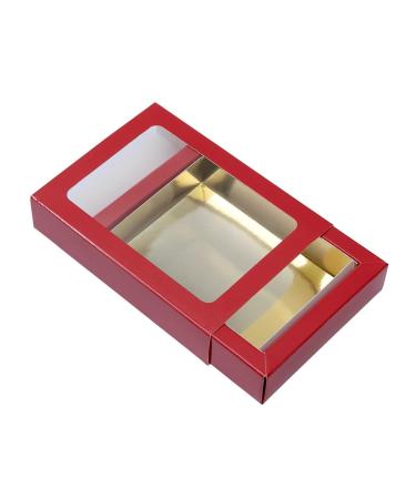BrandNewCake Chocolate Letter Box Small Red/Gold - 26 Delicious Pieces