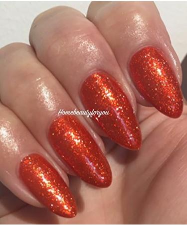 Bluesky Gel Polish Orange Shimmer Frosty Copper Fine Glitter Sparkle VIP11 Nail UV LED Soak Off 10ml - Buy Online on GoSupps.com