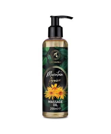 Massage oil Mountain Arnica 200ml / Berg Arnika / - Arnika Montana flowers extract - pure & natural - body oil - cosmetic oil - massage oil - natural oils for skin care - relaxation oil