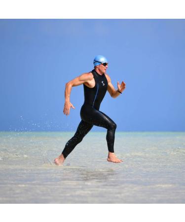 Synergy Men's Endorphin Sleeveless Triathlon Wetsuit 5/3mm - Smoothskin Neoprene - USAT Approved - Buy Online on GoSupps.com
