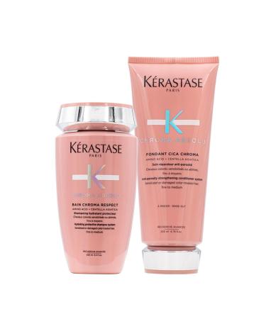 Kerastase Chroma Absolu Bain Chroma Respect Shampoo250ml Fondant Cica Chroma200ml finished capelli