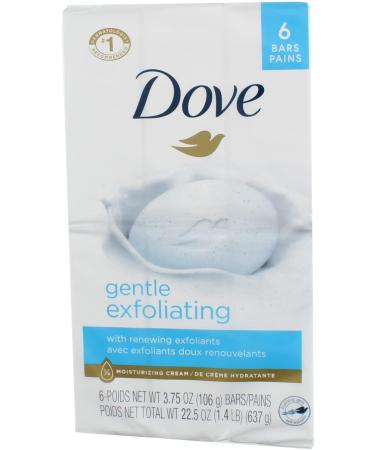 Dove Beauty Bar Shea Butter + Gentle Exfoliating for Soft Pampered and Smooth Skin | 12 Bars shea butter + soap Gentle Exfoliating - Buy Online on GoSupps.com