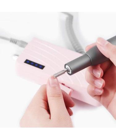Electric Nail Drill Portable Nail File 30000 RPM for Nail Salon and Personal Use Nail Buffer Manicure Pedicure Polishing Tools Black - Buy Online on GoSupps.com