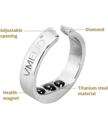 Sleep Aid Ring Steel Acupressure Apnea Insomnia with Adjustable Opening - Stimulate Acupuncture Points for a Good Night's Sleep (L) - Buy Online on GoSupps.com