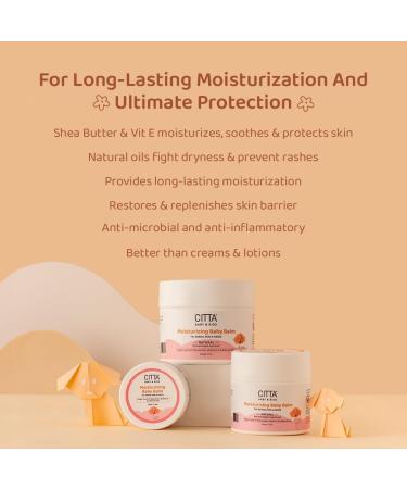 CIT_TA Moisturizing Baby Balm | 8 Natural Oils & Shea Butter | Gentle Moisturizer for Dry & Sensitive Skin | 100 gm - International Shipping Available - Buy Online on GoSupps.com