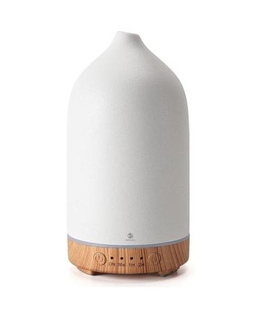 RECALMA Keramik aroma diffuser white fragrance oil diffuser for essential oils ultrasound humidifier with adjustable fog mode and timer oil diffuse humidifier for spa bedroom office