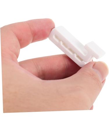 Minkissy 4 Pairs Bicycle Clips & Helmet Hooks | Double Glasses Case for Women | Sport Mask Connections & Birth Control Face Mask | White PVC Ski Accessory - Buy Online on GoSupps.com