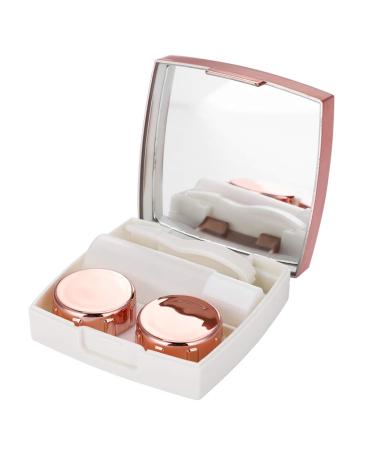 Buy Linsenbox Mirror Set: 4 Portable Contact Lens Containers & Eye Care Kit - Mini Travel Holder (Pink) - Buy Online on GoSupps.com