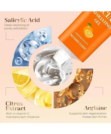 Orange Facial Exfoliating Gel Gentle Face and Body Scrub Peeling Gel Removes Blackheads & Moisturizes Skin (A-1Pcs 1 Ounce (Pack of 1)) A-1Pcs 1 Fl Oz (Pack of 3) - Buy Online on GoSupps.com