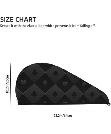 Black Microfiber Hair Towel Wrap for Women - Soft Super Absorbent Coral Velvet Quick Dry Cap for Long Curly & Thick Hair - Buy Online on GoSupps.com