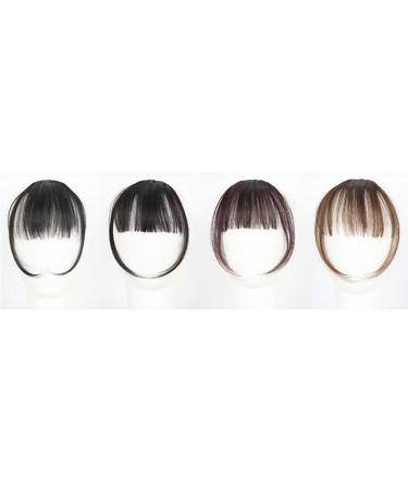Natural Look Clip-In Hair Bangs Extensions for Women - One Piece Flat Bangs with Temples & Natural Color - Buy Online on GoSupps.com