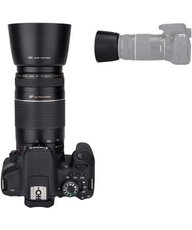 JJC Lens Hood for Canon EF 75-300mm & EF-S 55-250mm f/4-5.6 II - Replaces Canon ET-60, Black - Buy Online on GoSupps.com