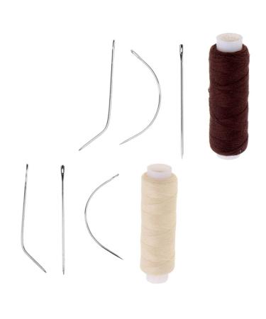 2 Set Hair Weaving Tools: Curved & Straight Needles for Hair Extensions Weft Weavings & Braids - International Shipping Available - Buy Online on GoSupps.com