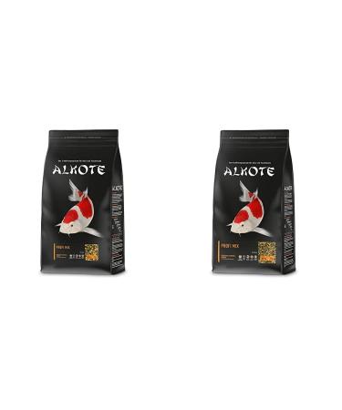 Al-Ko-Te 3-anniversary feed for kois spring to autumn floating pellets 6 mm professional mix 3 kg & 3-season feed for kois spring to autumn floating pellets 1 kg (1 Pack) 6 mm bundleWith 3-season feed
