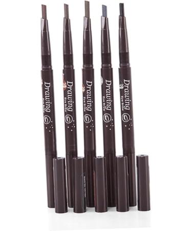 CANIGHT 3pcs 2 1 Eye Brow Brush Eyebrow Pencils Double Headed Eyebrow Black Eyebrow Pencil Braider Tool - Buy Online on GoSupps.com