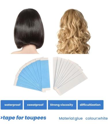 Qtynudy 720pc/Lot Fixed Wig Tape Double Sided Adhesive Extension Hair Tape Strips Waterproof for Toupee/Lace Wigs Film Adhesive Easy to Use - Buy Online on GoSupps.com